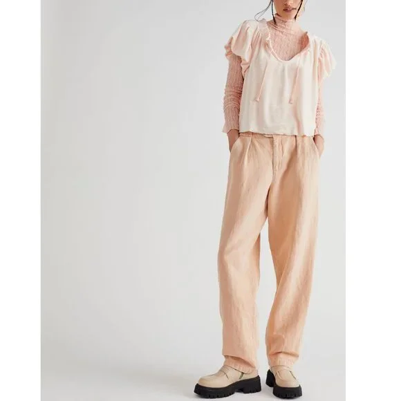 🎉LAST CHANCE🎉 FREE PEOPLE Terese Top / Pink Tint - Picture 5 of 6